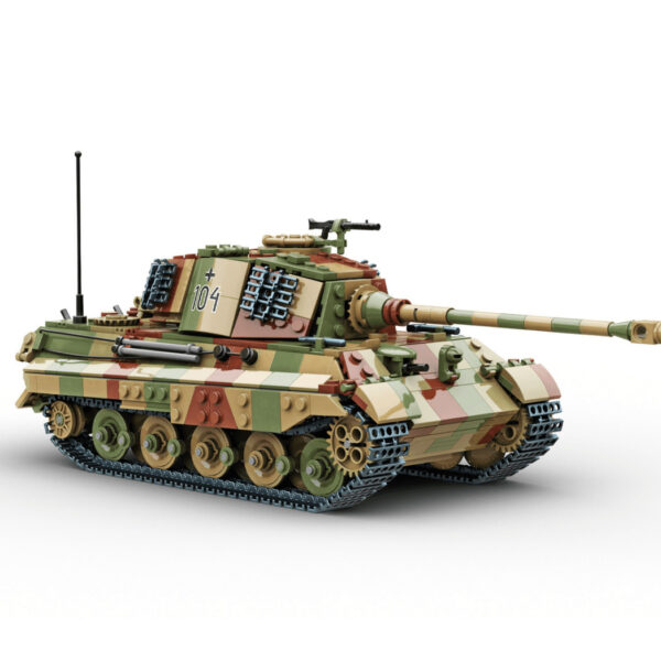 Build Army 1/33 Pz.Kpfw.VI Ausf.B King Tiger WWII German heavy tank camouflage BA0182C