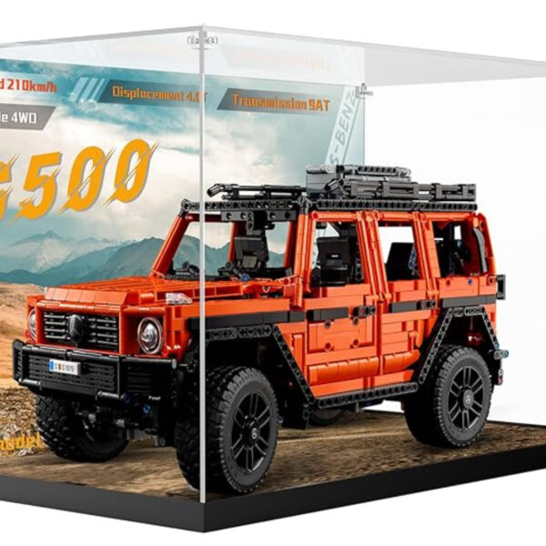 Acrylic display case for Lego Technic Mercedes-Benz G 500 Professional Line car building set, dustproof clear display case compatible with Lego 42177 model car - no models, box only
