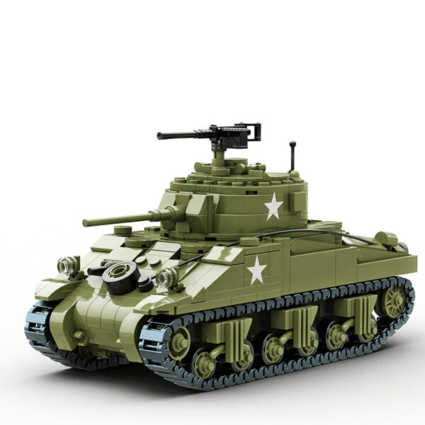 Build Army 1/33 M4 Sherman WWII US Medium Tank BA1001