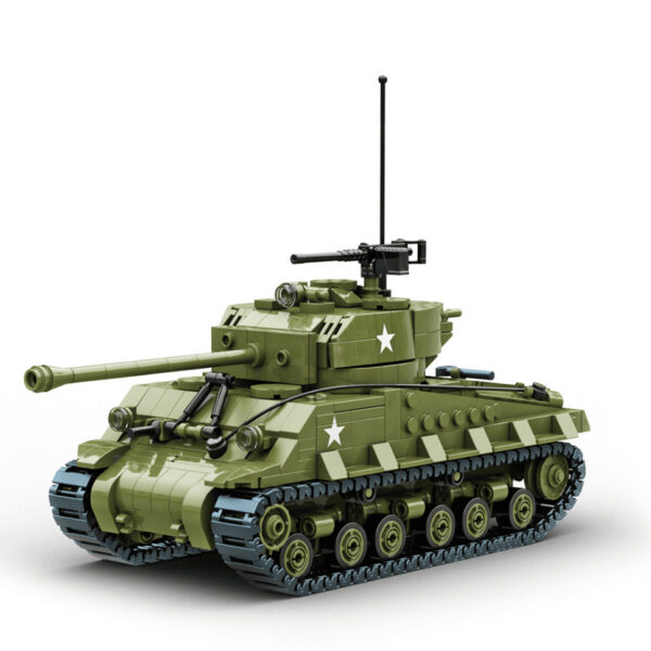 Build Army 1/33 Sherman M4A3E8 Easy Eight WWII US Medium Tank Easy 8 BA1002