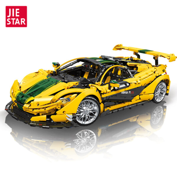 JIESTAR 91101 Yellow McLaren Sports Car with 3,316 pieces