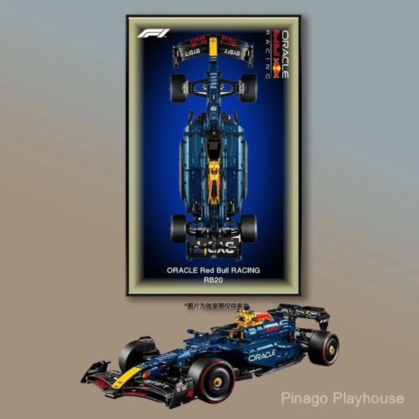 LEGO 42206 Red Bull RB20 Wall Display