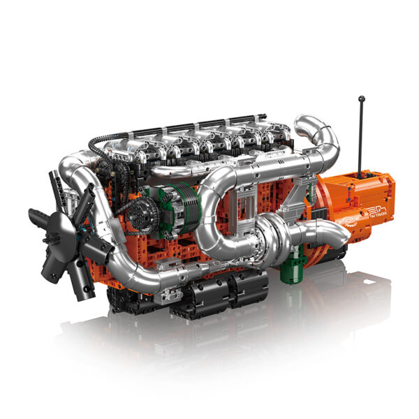 Mould King 10200 Inline-6 Truck Engine & Transmission Building Set | 3,236 Pieces