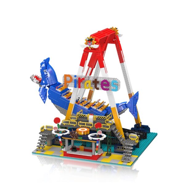 Mould King 11017 Electric Shark Pirate Ship Building Set | 1,922 Pieces