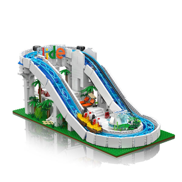 Mould King 11021 Electric Water Slide Building Block Set | 2,088 Pieces