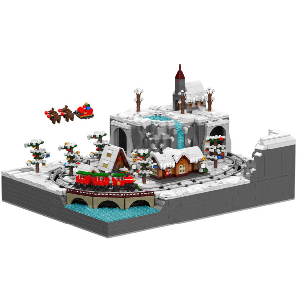 Mould King 12029 Christmas Train Wonderland Building Set | 4,232 Pieces