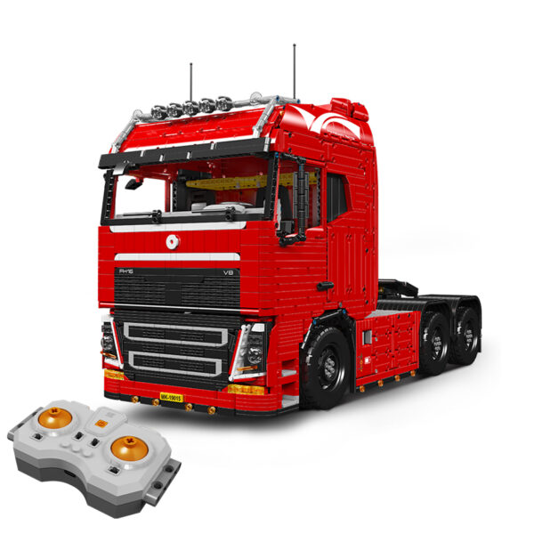 MOULD KING 19015 FH16 Remote-Controlled Pneumatic Tractor Truck Building Set | 4,608 Pieces