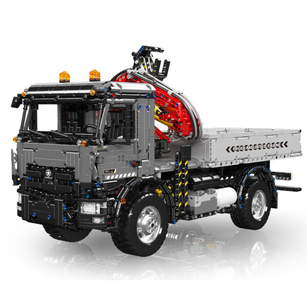 MOULD KING 19016 RC Truck-Mounted Crane Transport Vehicle with 3767 Pieces