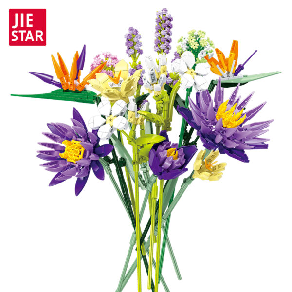 JIESTAR Block JJ9046 Tropical Flower Bouquet Creator Expert