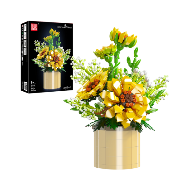 MOULD KING 24110 Sunflower Potted Building Set | 1,047 Pieces