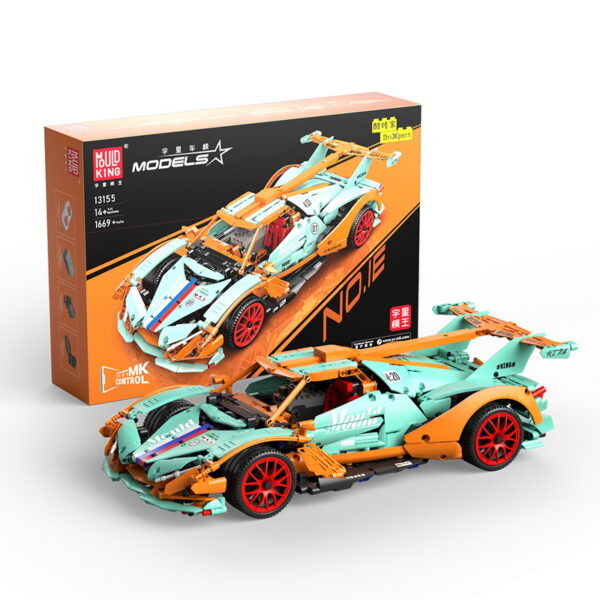 MOULD KING 13155 Green Apollo IE RC Sports Car - 1669 Pieces