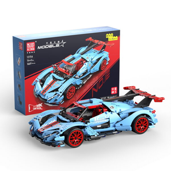 MOULD KING 13156 Blue Apollo The Sun God RC Sports Car - 1669 Pieces