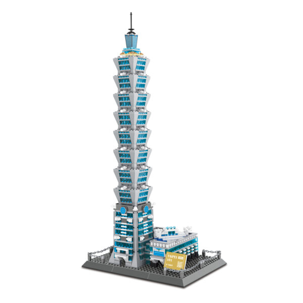 WANGE Architecture: Taipei 101 3D Building Set with 5221 Bricks