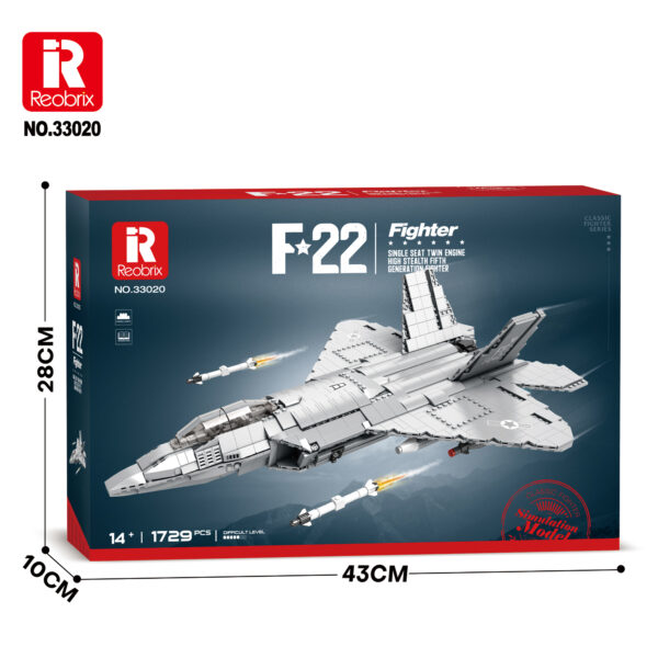 Reobrix F-22 Raptor Fighter R33020