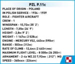 Cobi PZL P.11c 5742