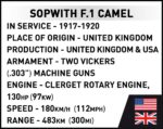 Cobi Sopwith F.1 Camel 2999