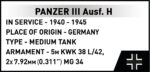 Cobi Panzer III Ausf.H 2672