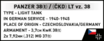 Cobi Panzer 38(t) / (ČKD) LT vz.38 2666